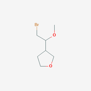 molecular formula C7H13BrO2 B2504612 3-(2-Bromo-1-methoxyethyl)oxolane CAS No. 1955557-65-9