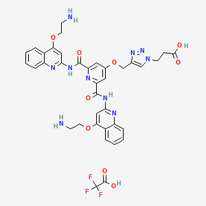 molecular formula C37H35F3N10O9 B2504619 羧基吡哆他汀三氟乙酸盐 CAS No. 2444713-88-4