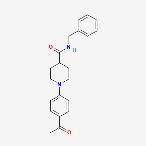 molecular formula C21H24N2O2 B2504622 1-(4-acetylphenyl)-N-benzylpiperidine-4-carboxamide CAS No. 900018-96-4