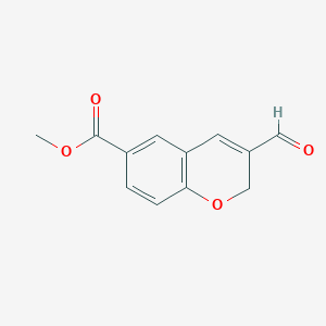 molecular formula C12H10O4 B2504636 Methyl 3-formyl-2H-chromene-6-carboxylate CAS No. 2248395-24-4