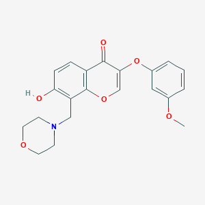 7-hydroxy-3-(3-methoxyphenoxy)-8-(morpholinomethyl)-4H-chromen-4-one