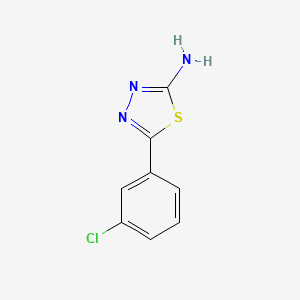 molecular formula C8H6ClN3S B2504646 5-(3-Chlorophenyl)-1,3,4-thiadiazol-2-amine CAS No. 70057-67-9