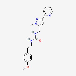 1-[2-(4-Methoxyphenyl)ethyl]-3-[(2-methyl-5-pyridin-2-ylpyrazol-3-yl)methyl]urea