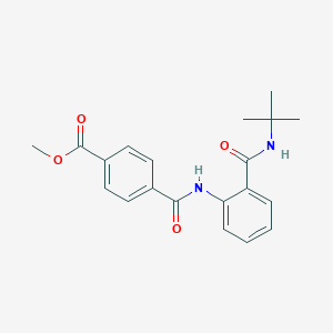 molecular formula C20H22N2O4 B250466 Methyl 4-{[2-(tert-butylcarbamoyl)phenyl]carbamoyl}benzoate 