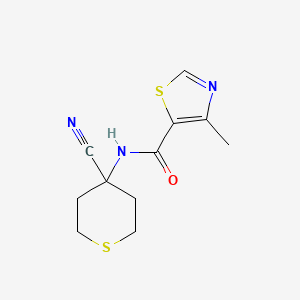 B2504678 N-(4-cyanothian-4-yl)-4-methyl-1,3-thiazole-5-carboxamide CAS No. 1797656-05-3