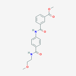 Methyl 3-({4-[(2-methoxyethyl)carbamoyl]phenyl}carbamoyl)benzoate