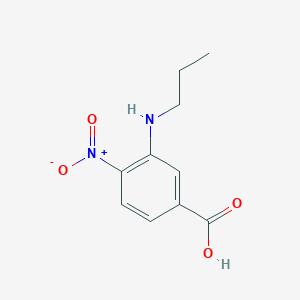 molecular formula C10H12N2O4 B2504685 4-Nitro-3-(propylamino)benzoic acid CAS No. 1400644-69-0