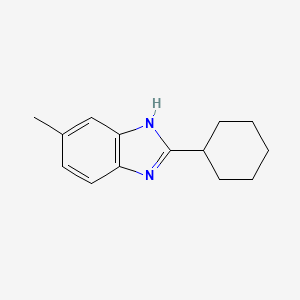 molecular formula C14H18N2 B2504692 2-Ciclohexil-5-metil-1H-bencimidazol CAS No. 193146-82-6