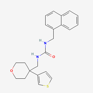 1-[(Naphthalen-1-yl)methyl]-3-{[4-(thiophen-3-yl)oxan-4-yl]methyl}urea