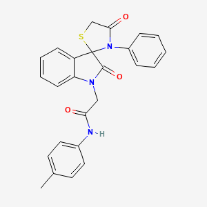 2-(2,4'-dioxo-3'-phenylspiro[indole-3,2'-[1,3]thiazolidin]-1(2H)-yl)-N-(4-methylphenyl)acetamide
