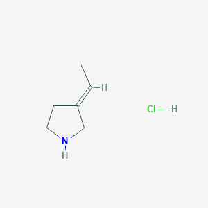 molecular formula C6H12ClN B2504719 Ethylidenepyrrolidine hydrochloride CAS No. 1563948-04-8; 2321332-46-9