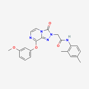 molecular formula C22H21N5O4 B2504724 N-(2,4-dimethylphenyl)-2-(8-(3-methoxyphenoxy)-3-oxo-[1,2,4]triazolo[4,3-a]pyrazin-2(3H)-yl)acetamide CAS No. 1251678-25-7