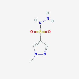 molecular formula C4H8N4O2S B2504727 1-methyl-1H-pyrazole-4-sulfonohydrazide CAS No. 1006356-34-8