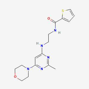 N-(2-((2-methyl-6-morpholinopyrimidin-4-yl)amino)ethyl)thiophene-2-carboxamide