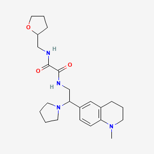 N1-(2-(1-methyl-1,2,3,4-tetrahydroquinolin-6-yl)-2-(pyrrolidin-1-yl)ethyl)-N2-((tetrahydrofuran-2-yl)methyl)oxalamide
