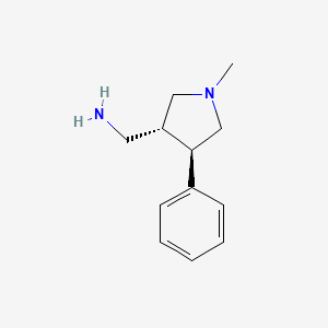 [(3R,4R)-1-methyl-4-phenylpyrrolidin-3-yl]methanamine
