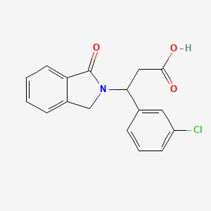 molecular formula C17H14ClNO3 B2504748 3-(3-氯苯基)-3-(1-氧代-1,3-二氢-2H-异吲哚-2-基)丙酸 CAS No. 478260-13-8