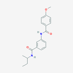 N-(sec-butyl)-3-[(4-methoxybenzoyl)amino]benzamide