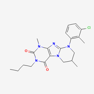 3-butyl-9-(3-chloro-2-methylphenyl)-1,7-dimethyl-6,7,8,9-tetrahydropyrimido[2,1-f]purine-2,4(1H,3H)-dione