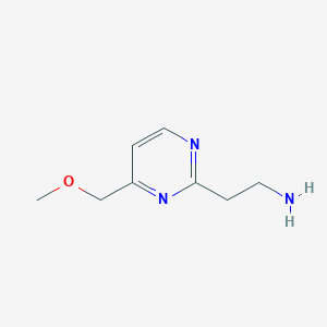 molecular formula C8H13N3O B2504751 2-[4-(メトキシメチル)ピリミジン-2-イル]エタンアミン CAS No. 1506822-54-3