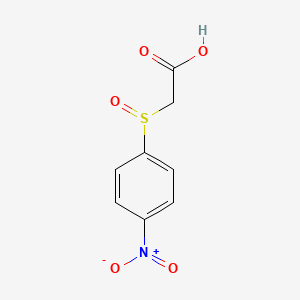molecular formula C8H7NO5S B2504753 2-(4-硝基苯磺酰基)乙酸 CAS No. 3406-71-1