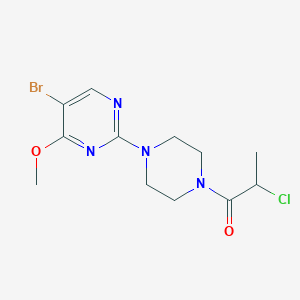 1-[4-(5-Bromo-4-methoxypyrimidin-2-yl)piperazin-1-yl]-2-chloropropan-1-one