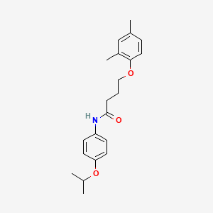 4-(2,4-dimethylphenoxy)-N-[4-(propan-2-yloxy)phenyl]butanamide