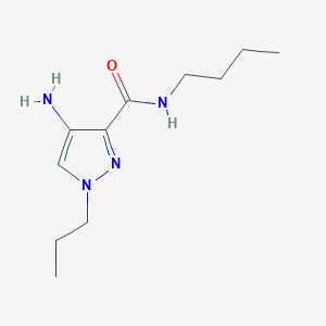 molecular formula C11H20N4O B2504802 4-Amino-N-butyl-1-propyl-1H-pyrazole-3-carboxamide CAS No. 2101198-84-7