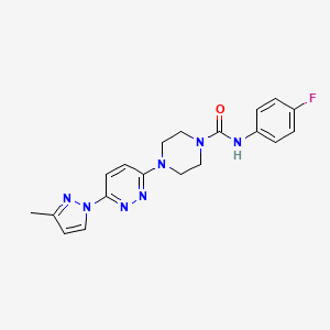 N-(4-fluorophenyl)-4-(6-(3-methyl-1H-pyrazol-1-yl)pyridazin-3-yl)piperazine-1-carboxamide