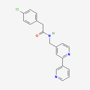 N-([2,3'-bipyridin]-4-ylmethyl)-2-(4-chlorophenyl)acetamide
