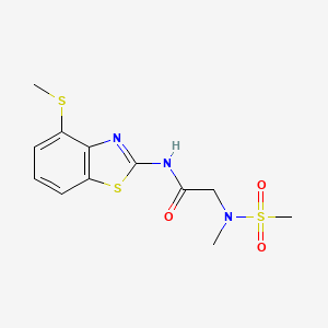 2-(N-methylmethylsulfonamido)-N-(4-(methylthio)benzo[d]thiazol-2-yl)acetamide