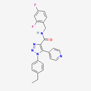 N-(4-ethylphenyl)-2-(1-methyl-2,4-dioxo-7-phenyl-1,4-dihydropyrimido[4,5-d]pyrimidin-3(2H)-yl)acetamide