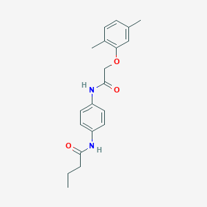 N-(4-{[2-(2,5-dimethylphenoxy)acetyl]amino}phenyl)butanamide