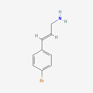 molecular formula C9H10BrN B2504849 2-Propen-1-amine, 3-(4-bromophenyl)- CAS No. 83665-74-1
