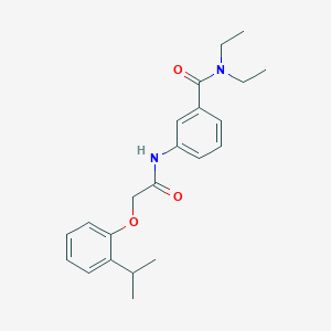 N,N-diethyl-3-{[(2-isopropylphenoxy)acetyl]amino}benzamide