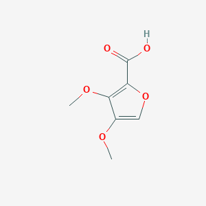 molecular formula C7H8O5 B2504865 3,4-Dimethoxyfuran-2-carboxylic acid CAS No. 858796-12-0