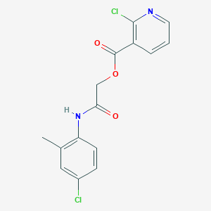 molecular formula C15H12Cl2N2O3 B2504866 [2-(4-Chloro-2-methylanilino)-2-oxoethyl] 2-chloropyridine-3-carboxylate CAS No. 930909-68-5
