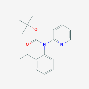 molecular formula C19H24N2O2 B2504875 Tert-butyl N-(2-ethylphenyl)-N-(4-methylpyridin-2-yl)carbamate CAS No. 1260741-50-1