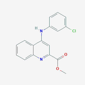 molecular formula C17H13ClN2O2 B2504878 Methyl 4-[(3-chlorophenyl)amino]quinoline-2-carboxylate CAS No. 1207005-26-2