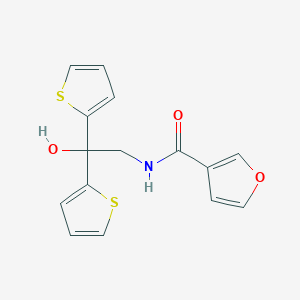 N-(2-hydroxy-2,2-di(thiophen-2-yl)ethyl)furan-3-carboxamide