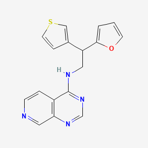 molecular formula C17H14N4OS B2504895 N-[2-(Furan-2-yl)-2-thiophen-3-ylethyl]pyrido[3,4-d]pyrimidin-4-amine CAS No. 2380057-02-1