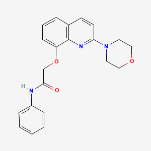 2-((2-morpholinoquinolin-8-yl)oxy)-N-phenylacetamide