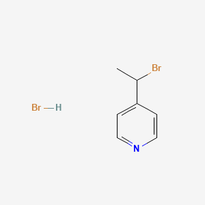 molecular formula C7H9Br2N B2504920 4-(1-Bromoethyl)pyridine hydrobromide CAS No. 89694-53-1