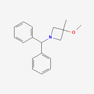 molecular formula C18H21NO B2504921 1-Benzhydryl-3-methoxy-3-methylazetidine CAS No. 168144-41-0