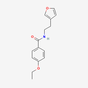 molecular formula C15H17NO3 B2504923 4-ethoxy-N-(2-(furan-3-yl)ethyl)benzamide CAS No. 1428379-88-7