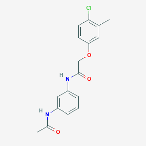 molecular formula C17H17ClN2O3 B250493 N-[3-(acetylamino)phenyl]-2-(4-chloro-3-methylphenoxy)acetamide 