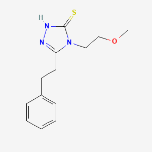 4-(2-methoxyethyl)-5-(2-phenylethyl)-4H-1,2,4-triazole-3-thiol