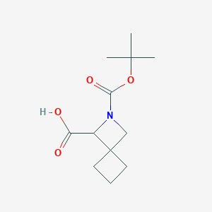 molecular formula C12H19NO4 B2504938 2-(tert-Butoxycarbonyl)-2-azaspiro[3.3]heptane-1-carboxylic acid CAS No. 1934376-95-0