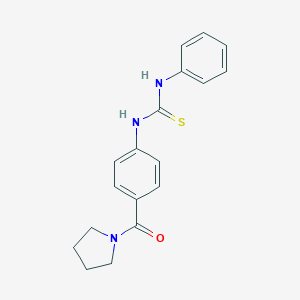 N-phenyl-N'-[4-(1-pyrrolidinylcarbonyl)phenyl]thiourea