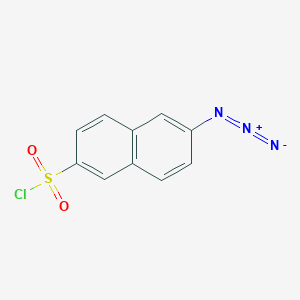 molecular formula C10H6ClN3O2S B2504942 6-偶氮萘-2-磺酰氯 CAS No. 2402838-25-7